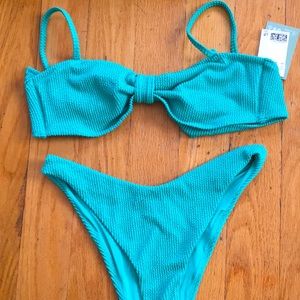 New with tags H&M Swimsuit Bikini HM Swimwear bathing suit M Medium Eco Recycled